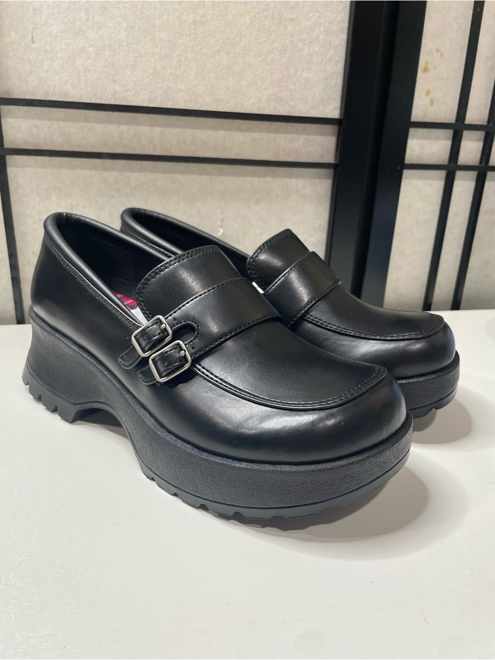 Y2K  L.E.I. “Phylle” Chunky Platform Loafers Size 8 - NOS Deadstock 90s
